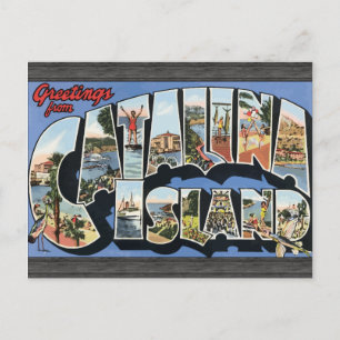 Greetings From Catalina Island, Vintage Postcard