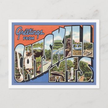Greetings From Catskill Mountains Ny Postcard by Trendshop at Zazzle