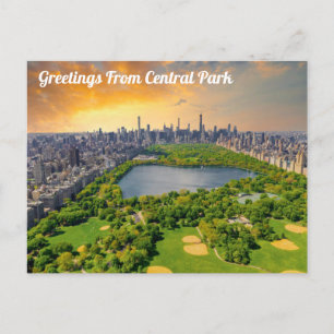 Greetings From Central Park Postcard