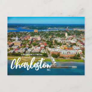Greetings from Charleston, SC Scenic Postcard