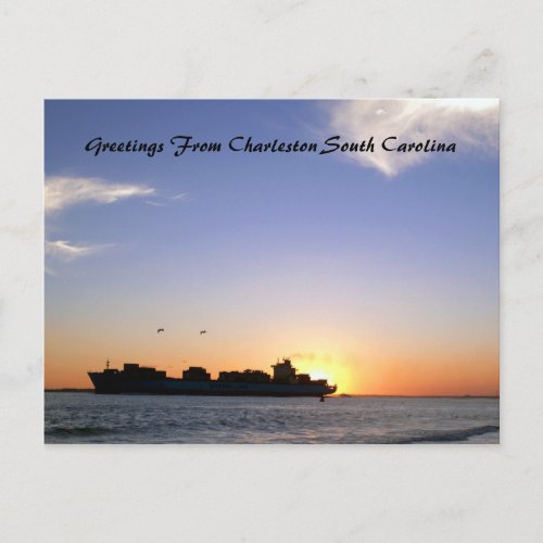 Greetings From Charleston South Carolina Customiza Postcard