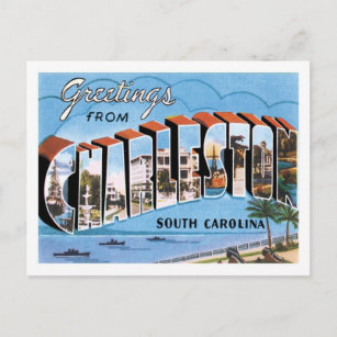 Greetings From Charleston South Carolina US City Postcard