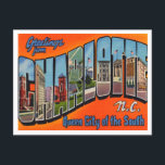 Greetings from Charlotte, North Carolina Travel Postcard<br><div class="desc">Greetings from Charlotte,  North Carolina Vintage Travel Postcard</div>