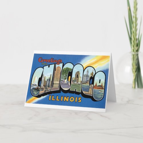 Greetings from Chicago Illinois Card