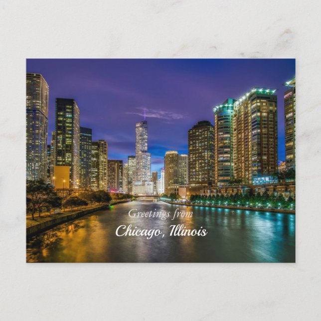 Greetings from Chicago, Illinois Postcard (Front)
