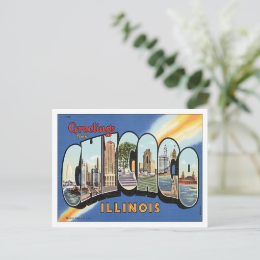 Greetings From Chicago Illinois Postcard Zazzle