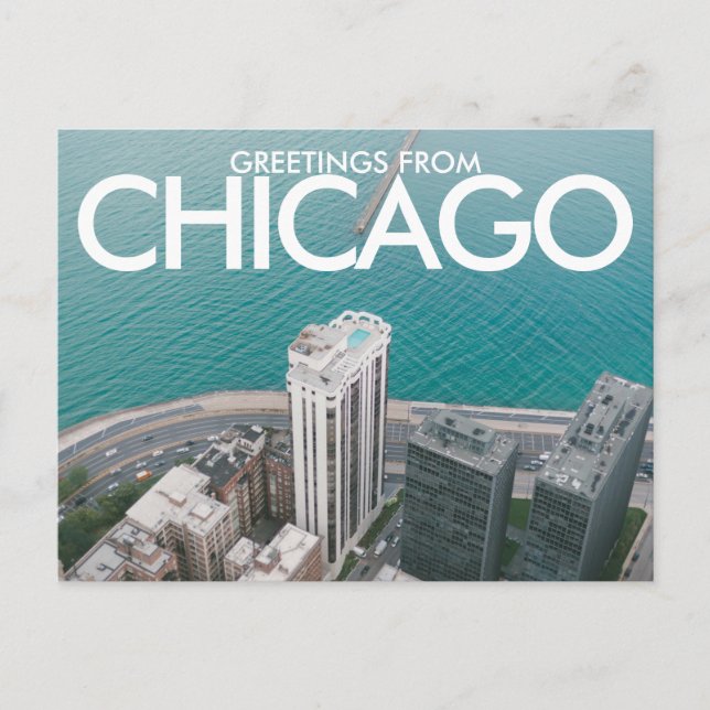 Greetings from Chicago Postcard (Front)