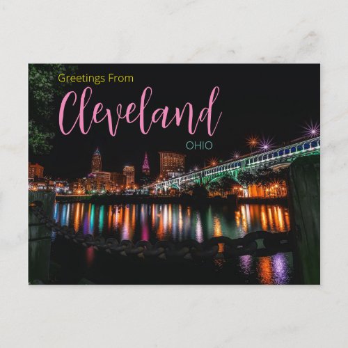 Greetings from Cleveland Ohio Postcard