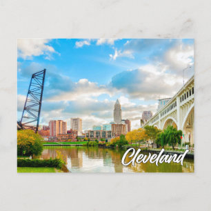 Greetings From Cleveland, Ohio, USA Holiday Postcard
