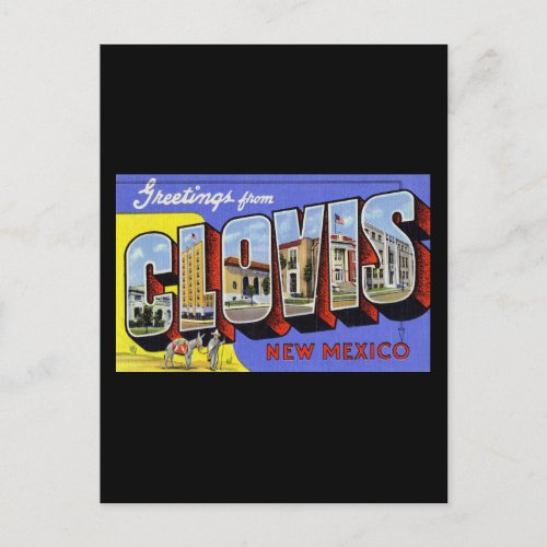 Greetings from Clovis New Mexico Postcard