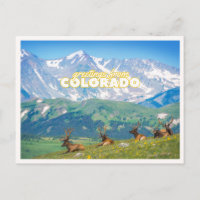 Greetings from Colorado Mountain Scene Photo