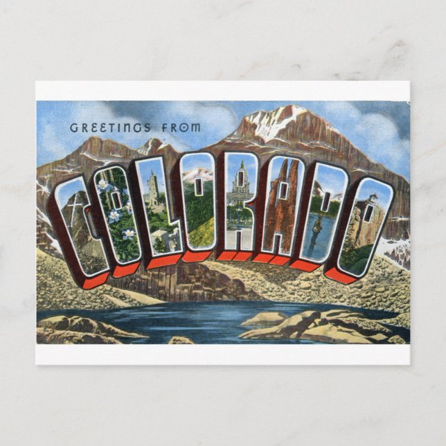 Greetings From Colorado Postcard (Front)