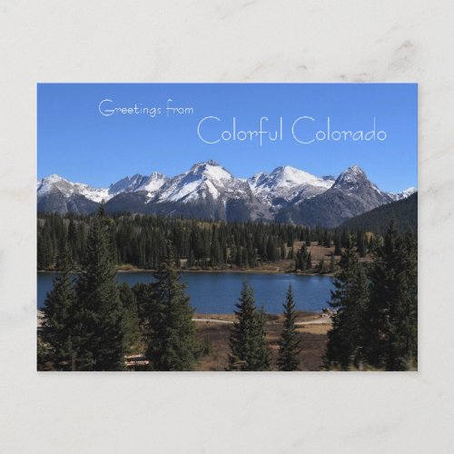 Greetings from Colorful Colorado Postcard