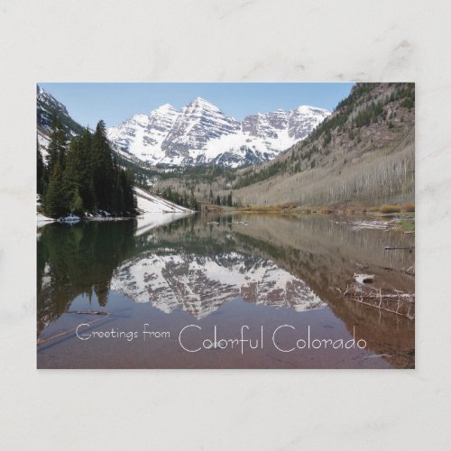 Greetings from Colorful Colorado Postcard