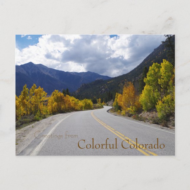 Greetings from Colorful Colorado Postcard (Front)