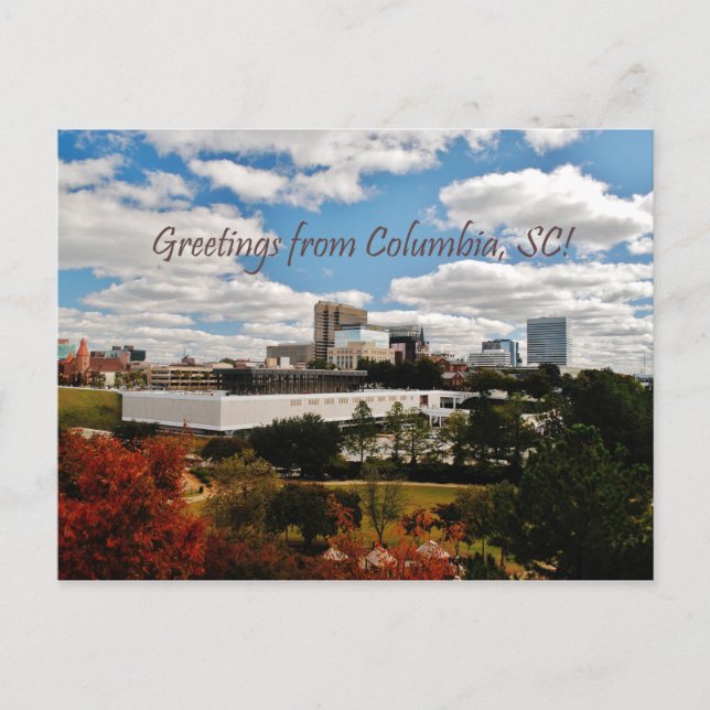 Greetings from Columbia, SC Postcard (Front)