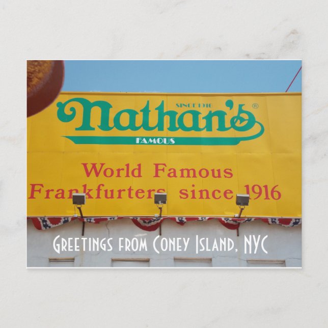 Greetings from Coney Island, NYC 1 Postcard (Front)