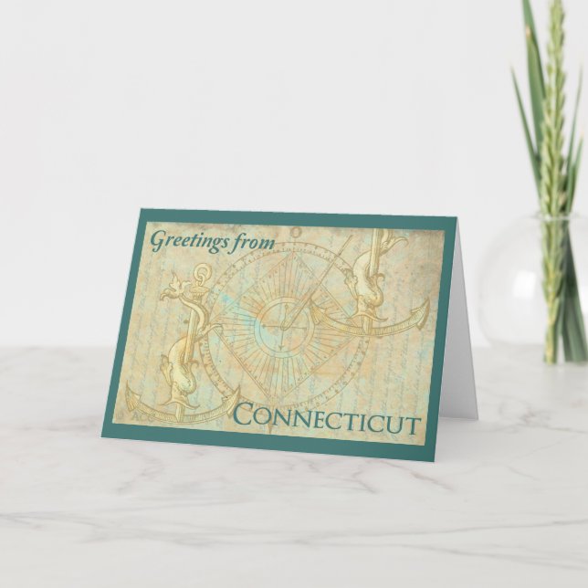 Greetings from Connecticut Card (Front)