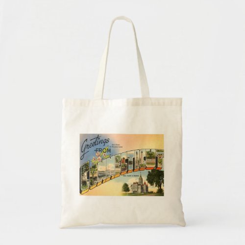 Greetings From Connecticut Tote Bag