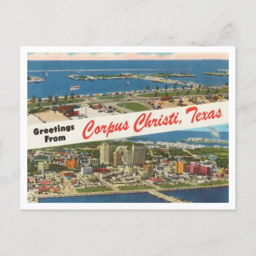 Greetings from Corpus Christi Texas Travel Postcard