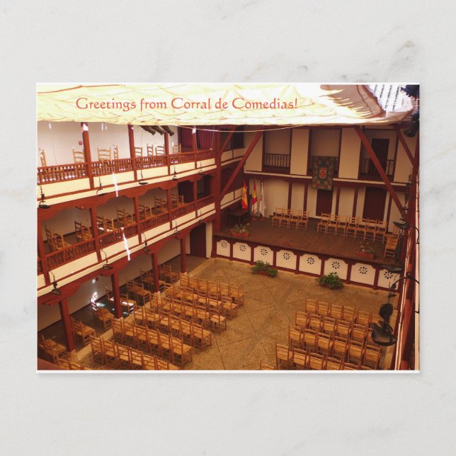 Greetings from Corral de Comedias! Postcard (Front)