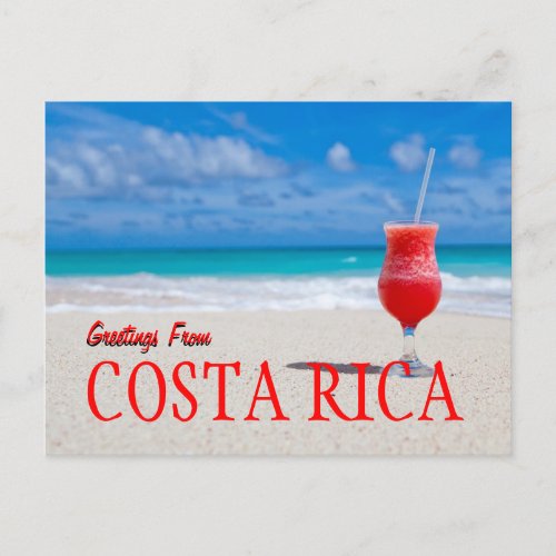 Greetings From Costa Rica Postcard