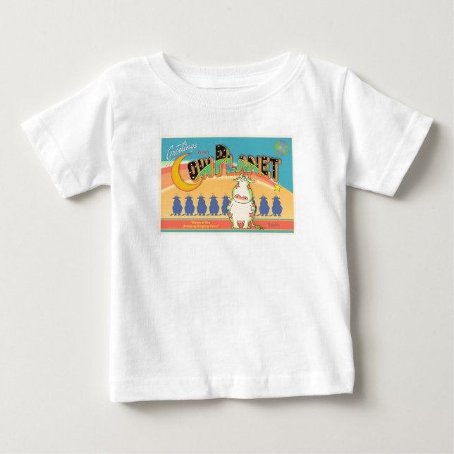 GREETINGS FROM COW PLANET Boynton Baby T-Shirt (Front)