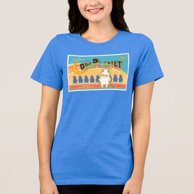 GREETINGS FROM COW PLANET Boynton Tri-Blend Shirt (Front)