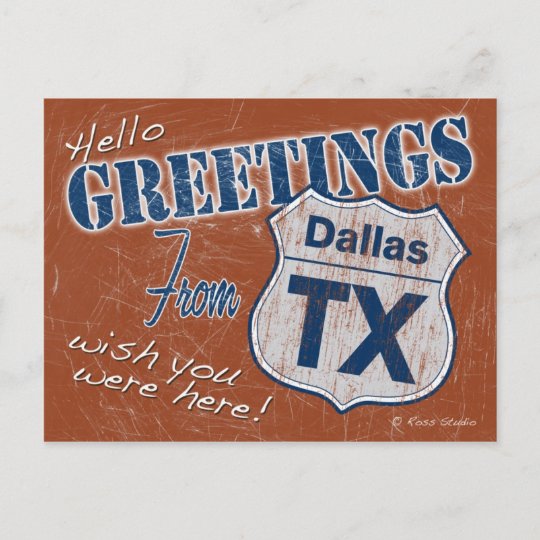 Greetings from Dallas Texas Postcard