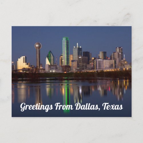 Greetings From Dallas Texas Postcard