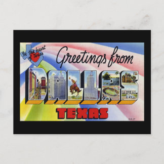 Greetings from Dallas Texas Postcard
