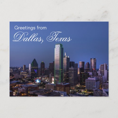 Greetings from Dallas Texas Postcard