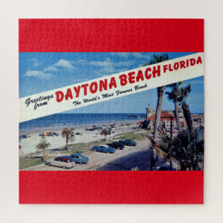 Greetings from Daytona Beach, Florida Vintage Post Jigsaw Puzzle