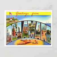 Greetings from Delaware Vintage Travel