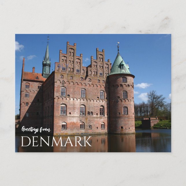 Greetings from Denmark Castle Postcard Scenic (Front)