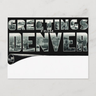 Greetings from DENVER Postcard