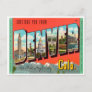 Greetings from Denver, The Mile High City Colorado Postcard