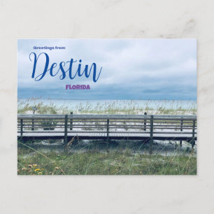 Greetings from Destin Florida Postcard Scenic