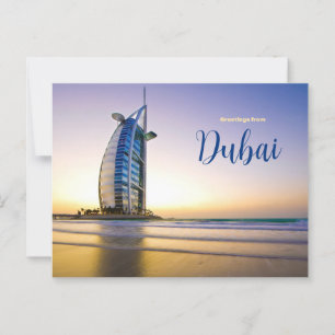 Greetings from Dubai Postcard Scenic UAE