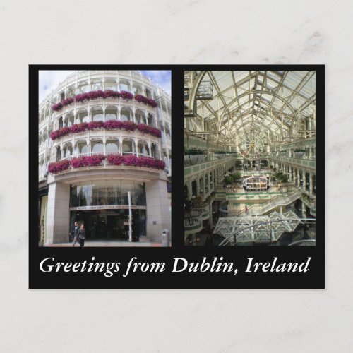 Greetings from Dublin Ireland Postcard