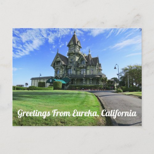 Greetings From Eureka  Postcard