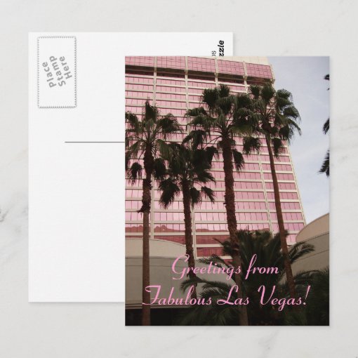 Greetings from Fabulous Las Vegas! Postcard Zazzle