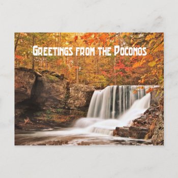 Greetings From Factory Falls  Pennsylvania Postcard by Meg_Stewart at Zazzle