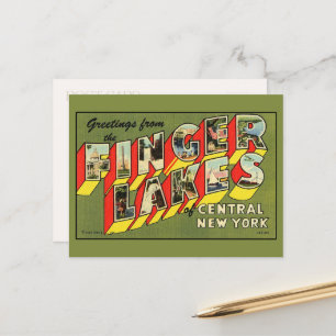 Greetings from Finger Lakes Large Letter Postcard
