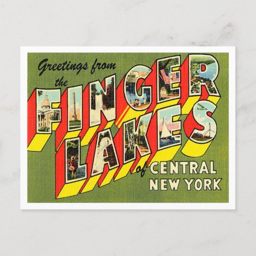 Greetings from Finger Lakes of Central New York Postcard