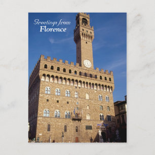 "Greetings from Florence" postcard