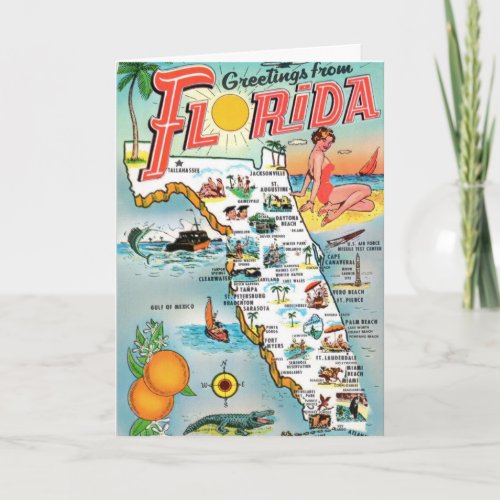 Greetings from Florida Card