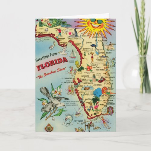 Greetings from Florida Card