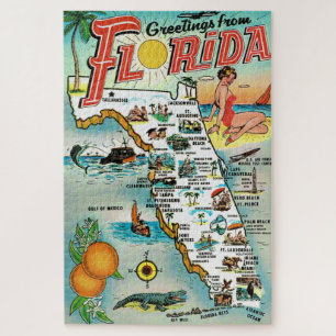 Greetings From Florida Jigsaw Puzzle