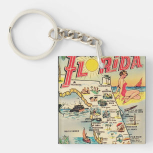 Greetings From Florida Keychain